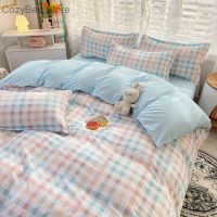 Lattice Bedding Sets Children Bed Linens Sheet Printed Duvet Cover 240x220 Single Double Queen King Quilt Covers Sets Bedclothes