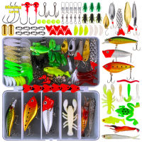 ShiningLove 78 Pieces Fishing Lures Kit With Tackle Box For Saltwater Freshwater Fishing Accessories For Bass Trout Salmon