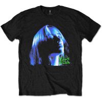 Billie Eilish Neon Shadow Blue Tee T-Shirt Mens Unisex