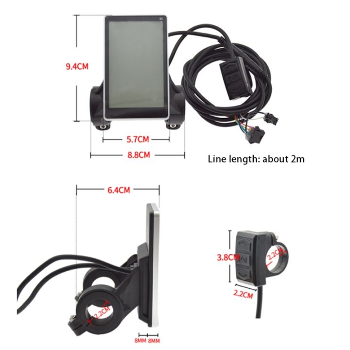 36-60v-plastic-electric-lcd-m5-display-meter-display-smart-kt-bicycle-modification-motor-bicycle-parts