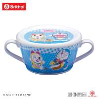 Srithai Melamine ชาม2หู+ฝา เมลามีน ลายDoraemon sweetlittel BL 6092-4.5 ขนาด 4.5 นิ้ว