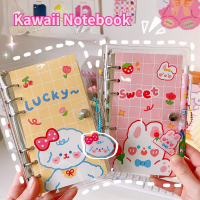 Kawaii หมีหลวมใบม้วนโน๊ตบุ๊คน่ารักวารสาร Notepad วางแผนสีภายในไดอารี่โน๊ตบุ๊คสำหรับเด็กเกาหลีเครื่องเขียน