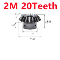 1PCS Bevel Gear 2M 20ฟันด้านในรู 12/14/15มม.เกียร์ 90 องศาตาข่ายมุมเหล็กเกียร์สกรูรูM5-BIANO