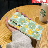 เคส JIUMOO สำหรับ Xiaomi MI 10 Lite Zoom 10 Youth 10 Pro เคสแฟชั่นลายดอกไม้สวยใหม่กรอบสี่เหลี่ยมพื้นผิวเคสนิ่มซิลิกาเจลกันกระแทกเคสมือถือรวมฝาครอบป้องกันเลนส์กล้องถ่ายรูปทั้งหมด