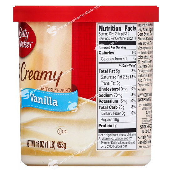Kem phủ vani betty crocker vanilla rich & creamy frosting, hộp 453g 16 oz. - ảnh sản phẩm 3