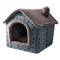 Warm Dog Kennel Bed Self-Warming Washable For Cat House For Autumn Winter Indoor Use Non Slip Bottom Easy To Assemble