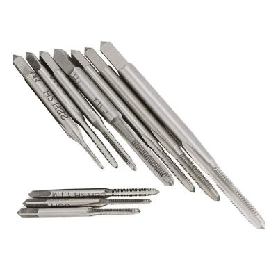 10Pcs Micro-Taps Bit Small Hand Screw Thread Taps M1-M3.5 HSS Mini Metric Plug Tap Screw Tap Drill Tapping Tool