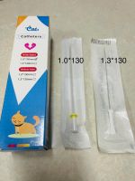 ท่อสวนปัสสาวะแมว ท่อสวนฉี่แมว พร้อมแกนเหล็ก cat catheter tomcat with stylus 1.0 *130 cm