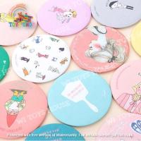 【BEIBEI】 WI Cermin Bulat Kecil Korea Fashion Comel Travel Korean Portable Make Up Hand Mirror Cermin Mini 056