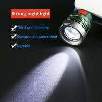 Bitak USB Handy ไฟฉาย LED ที่มีประสิทธิภาพแบบพกพา Mini Zoomable 3 โหมด Pocket Torch Lamp Lanterna Lighing สำหรับล่าสัตว์