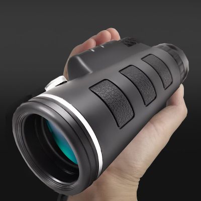กล้องส่องทางไกล40X ตาเดียวแบบพกพา HD ซูมได้สำหรับล่าสัตว์ในการมองเห็นได้ในเวลากลางคืนต่ำแบบกล้องส่องทางไกลมืออาชีพ