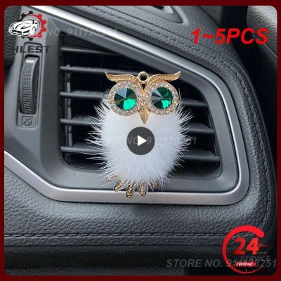 【CC】❁❧  1 5PCS Fluffy Car Air Freshener Fragrance Diffuser Conditioner Outlet Vent Perfume Clip Interior