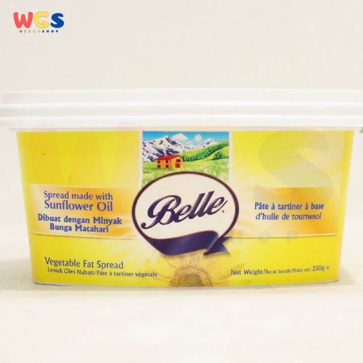 Belle Margarine Made With Sunflower Oil Vegetable Fat Spread 250g