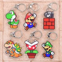 Classic game Keychain Double Sided Acrylic Cartoon Key Chain Yoshi Pendant Anime Accessories Keyring Hot Sale