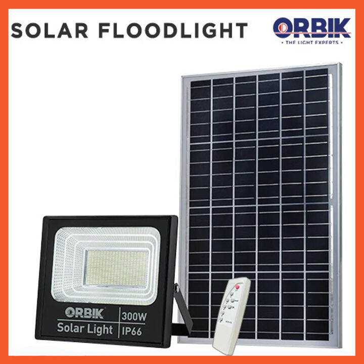 ORBIK SOLAR LED FLOOD LIGHT OB6001-300W | Lazada PH