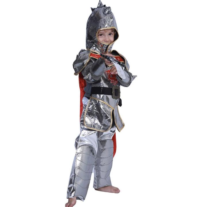 เด็กราชวงศ์นักรบอัศวินเครื่องแต่งกายเด็กทหารฮาโลวีนปาร์ตี้คอสเพลย์เสื้อผ้า