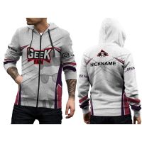 PRIA Jacket Hoodie Sweater Jersey Men Gaming Geek Fam PUBG FF ML Custom