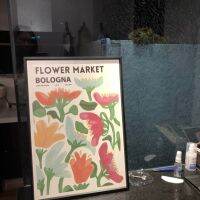 พร้อมส่ง?? ภาพพร้อมกรอบ กรอบรูปแต่งห้อง สไตล์นอร์ดิก กรอบรูป flower market nordic tokyo bologna