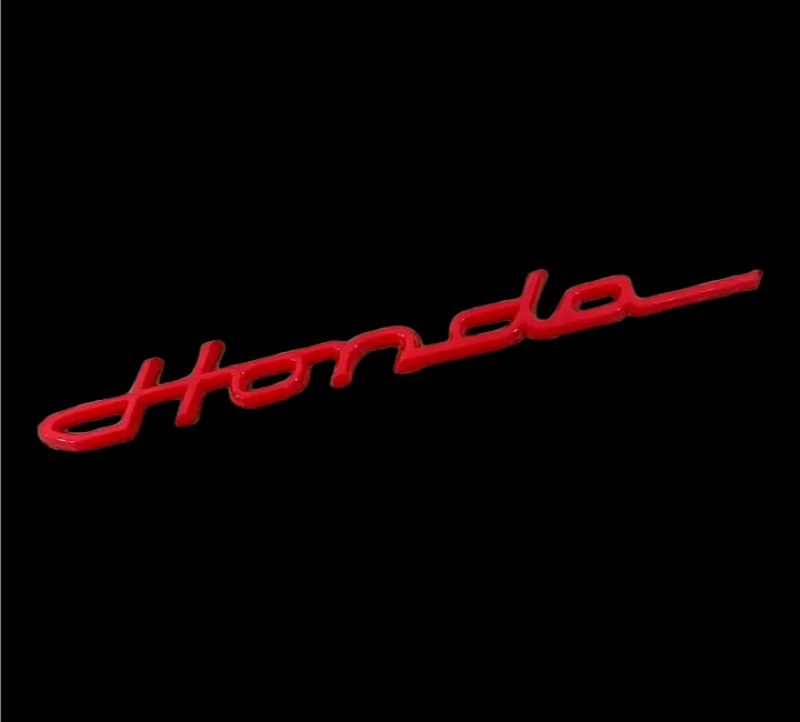 AD.โลโก้ Honda ตัวเขียนสีแดง ขนาด 21.7x2.5 (ราคาต่อชิ้น)