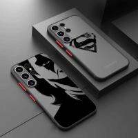 Superhero Batman-Superman-Joker Matte Case For Samsung Galaxy S23 S22 S21 S20 FE Ultra S10 S9 S8 Plus S10e Note 10Plus 20Ultra Phone Cases