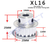 XL16/XL17/XL18/XL19/XL20 16-20tooth Timing Pulley อลูมิเนียม 3D ชิ้นส่วนเครื่องพิมพ์ XL ฟัน Bore ความกว้าง 11mm Synchronous Wheel Gear-qeangshe