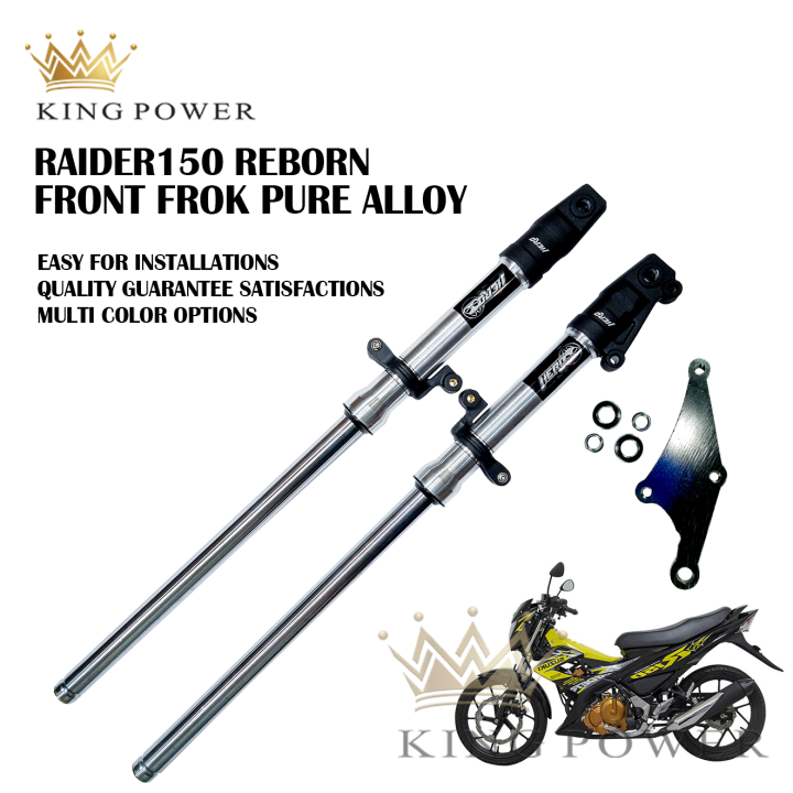 Motorcycle Front Fork Assembly Pure Alloy For RAIDER 150 Pair (SILVER) Lazada PH