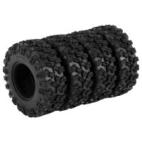 4PCS 52X17mm 1.0 Inch Soft Rubber Wheel Tires Tyre for 1/24 RC Crawler Car Axial SCX24 90081 AXI00002 Upgrade Parts