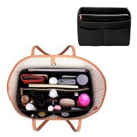 Felt Cloth Handbag Organizer Insert Bag Travel Makeup Organizer Inner Purse Portable Cosmetic Bags Fit Various Brand Bags