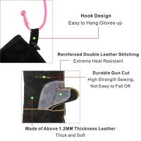 TMZHISTAR Welding Fire Gloves For Woodburning,Fireplace, Stove, Safety Work Oven Grill