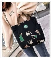 พร้อมส่ง??ถูกที่สุด?กระเป๋าผ้า♾Starbucks??ลดโลกร้อน?