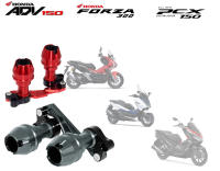 YOYOCAM ชุดกันล้ม ข้างท่อไอเสีย กันรอยท่อ  For Honda ADV 150 FORZA 300 PCX150 2020 exhaust guard slider crash protector