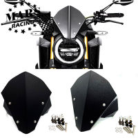 รถจักรยานยนต์กีฬา Visor Viser กระจกบังลมเหมาะสำหรับ CB650R 2019 2020 CB650-R 19-20ฟองคู่ Cb650r 19 20