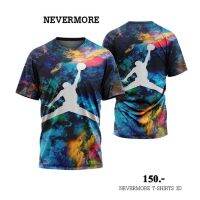 2023 newNEVERMORE T-SHIRT 3D ใส่ได้ทั้งชายและหญิง