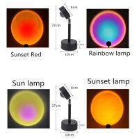 2021 Sunset Lights USB 5V Rainbow Projector Sun Lamp Atmosphere Led Night Light Home Coffe Shop Background Wall Home Decoration