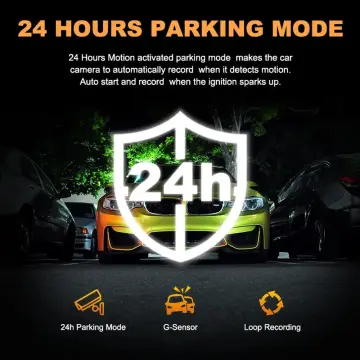 24H Parking Monitor Black Box Car Camera Driving Recorder 360