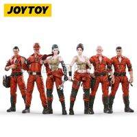 JOYTOY 1/18 3.75นิ้วตุ๊กตาขยับแขนขาได้ (6ชิ้น/เซ็ต) ทีมซ่อมบำรุงของเล่นโมเดลรวบรวมสำหรับ Gratis Ongkir ของขวัญ