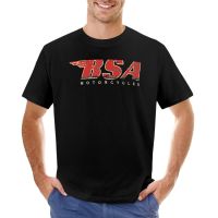 BSA-Motorcycle - BSA เสื้อยืดลายโลโก้สำหรับผู้ชาย, เสื้อยืดทรงสลิมฟิต