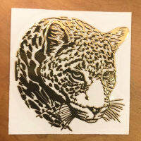 Three Ras MT-78 3D Plum Leopard Car Stickers HOT Universal Metal Emblem Auto Truck Motor Decal For Laptop Phone Computer