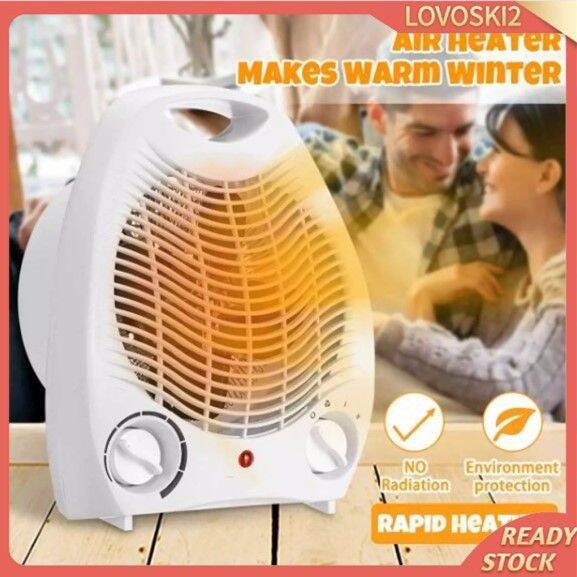 Electric Small Space Heater 2 in 1 Heating Cooling Thermostat Heater