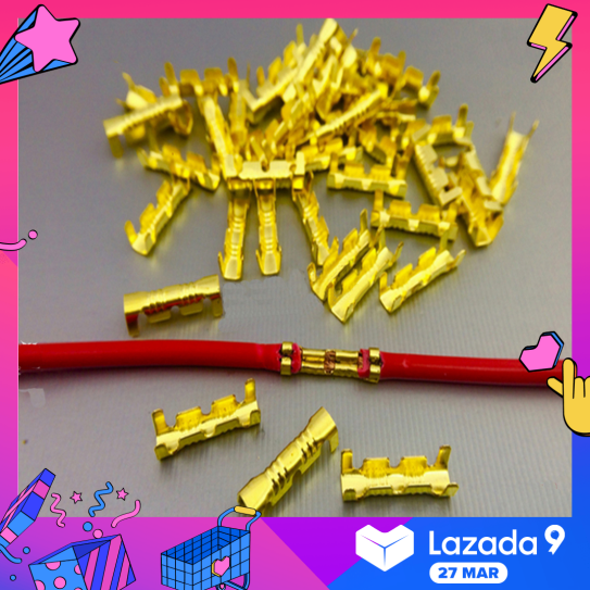 100Pcs Wiring Docking Connector Line Pressing Quick Connect Crimp