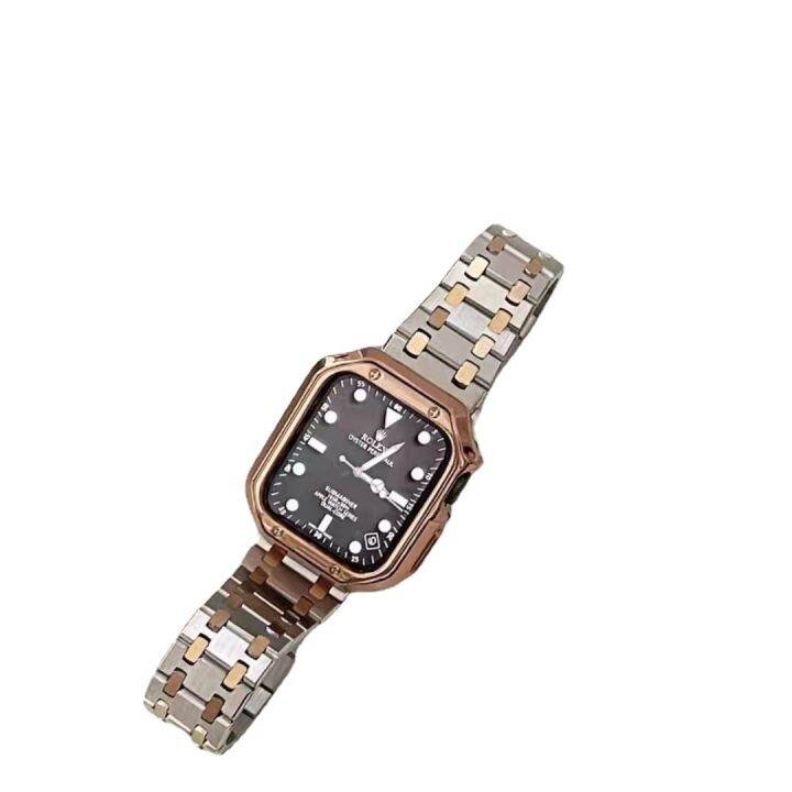 hot-sale-suitable-for-iwatch7-strap-s7654321-generation-personality-square-grain-stainless-steel-belt