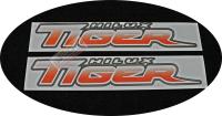 สติกเกอร์ hilux tiger สีส้ม