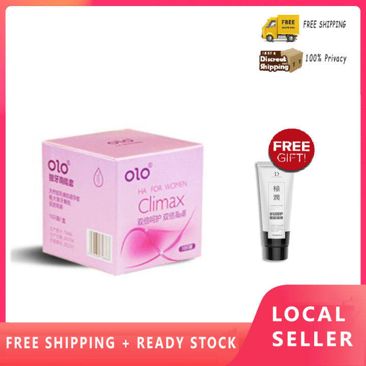 Olo Climax Condom 10s With Hyaluronic Acid Lube And Dotted Passion Shape Kondom Sex Play Ultra 5230