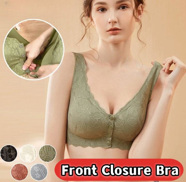  Women Size Lace Bra Front Breathable Anti-Sagging