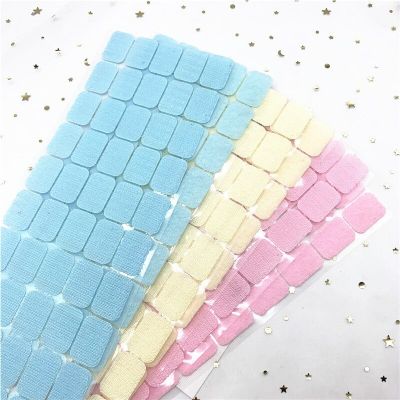 Colorfull Square Round Sticker 10mm Dots  20*28mm Self Adhesive Fastener Tape Hook and Loop Strong Glue Klitterband Adhesives Tape