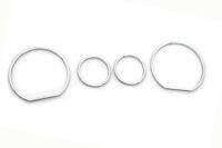 Chrome Styling Dashboard Gauge Ring Set for BMW E36 (models 1990-2000 with VDO speedometer only)