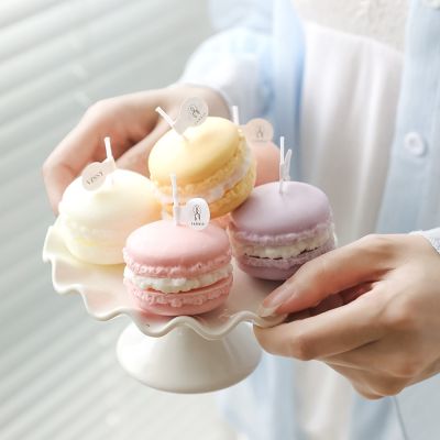 Handmade Macaron Scented Candles Decorative Aromatic Candles for Wedding Party Home Decoration Fragrance Candles