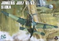 BF-002ชายแดน1/35 Junkers Ju-87 G1/G2 Stuka ชุดประกอบโมเดลไม่มีตัวเลข