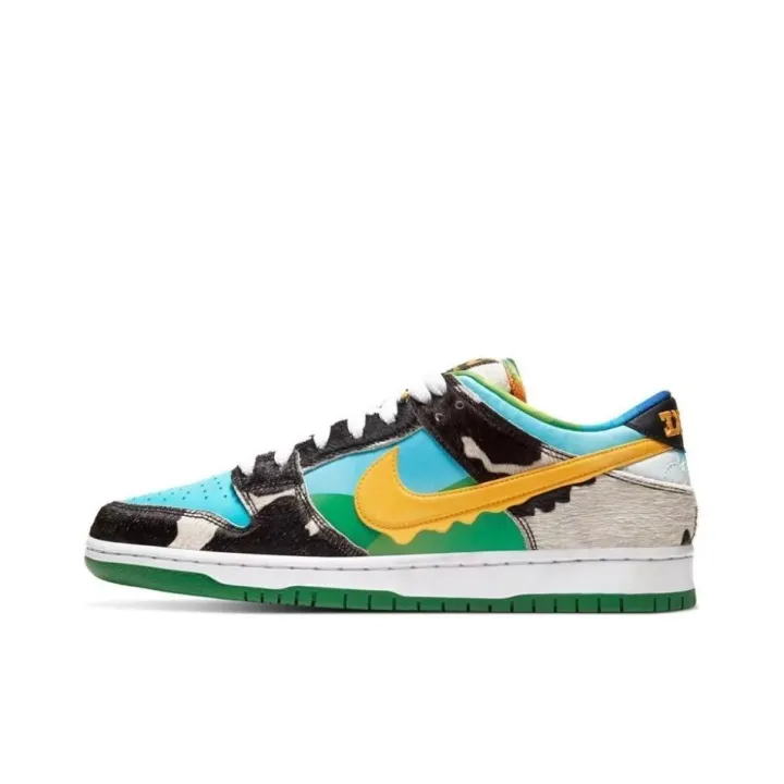 Ben & Jerry's x SB Dunk Low Chunky Dunk cow ice cream skateboard shoes ...