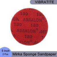 5 Inch Wet and Dry Mirka Sponge Sandpaper Flocking Back Velvet 180/360/500/600/1000/2000/3000/4000 Grit Abrasive For Grinding